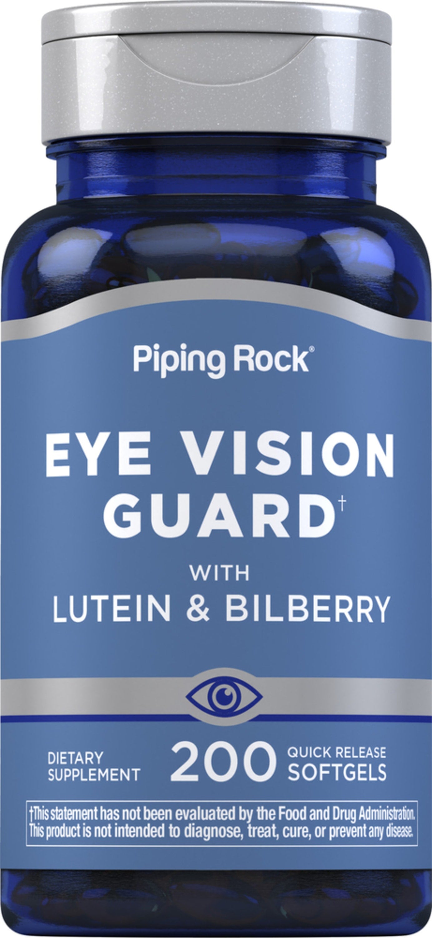 Lutein Bilberry Eye Vision Guard + Zeaxanthin, 200 Quick Release Softgels