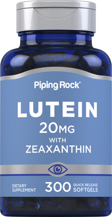 Lutein + Zeaxanthin, 20 mg, 300 Quick Release Softgels