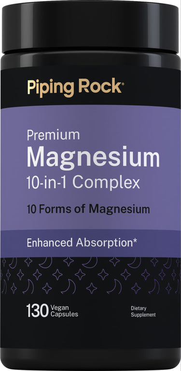 Magnesium "10" Complex, 130 Vegetarian Capsules