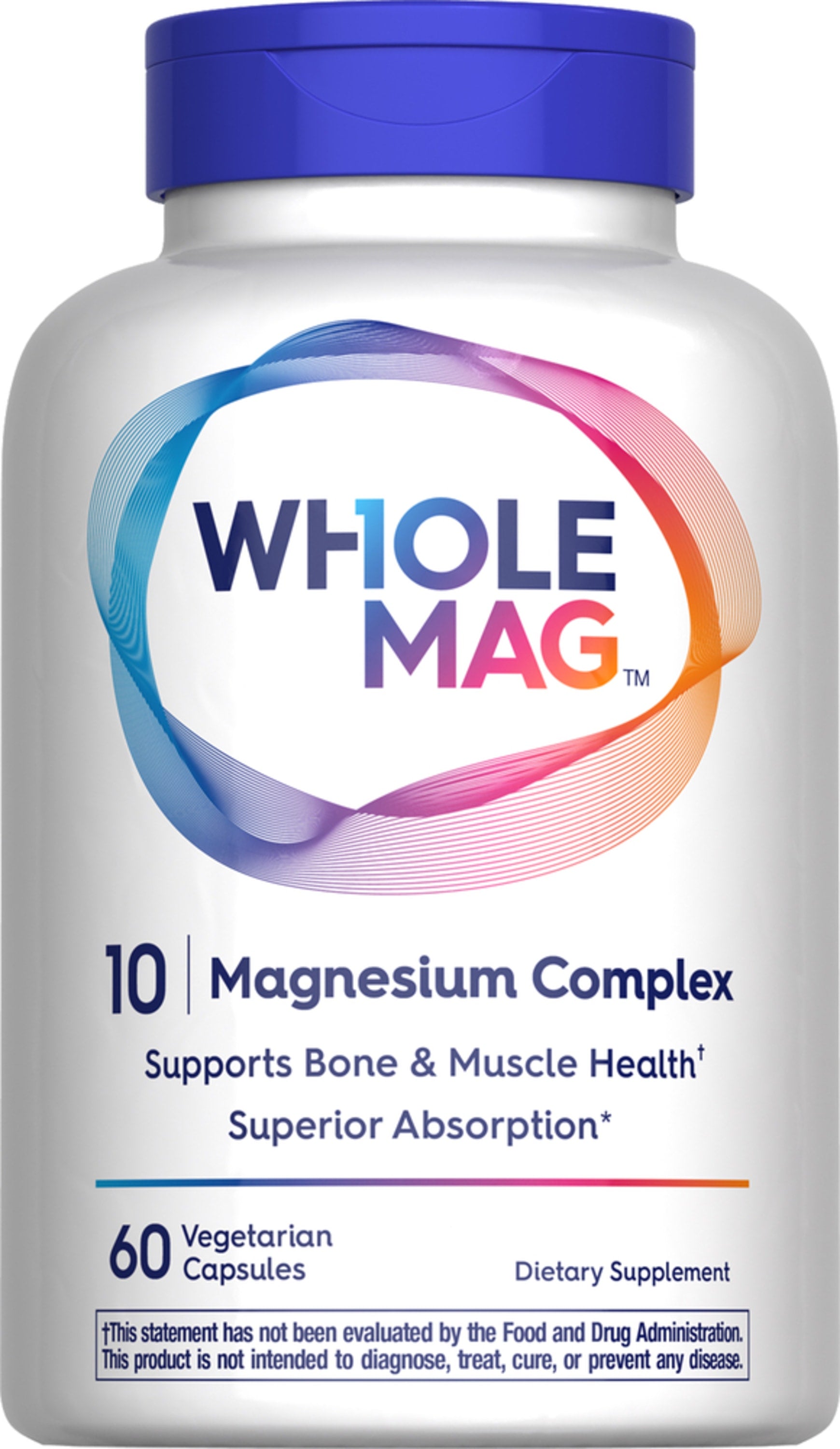 WholeMag 10 Magnesium Complex | Total Body Support | Supports Muscle, Bone and Nerve Health | High Absorption