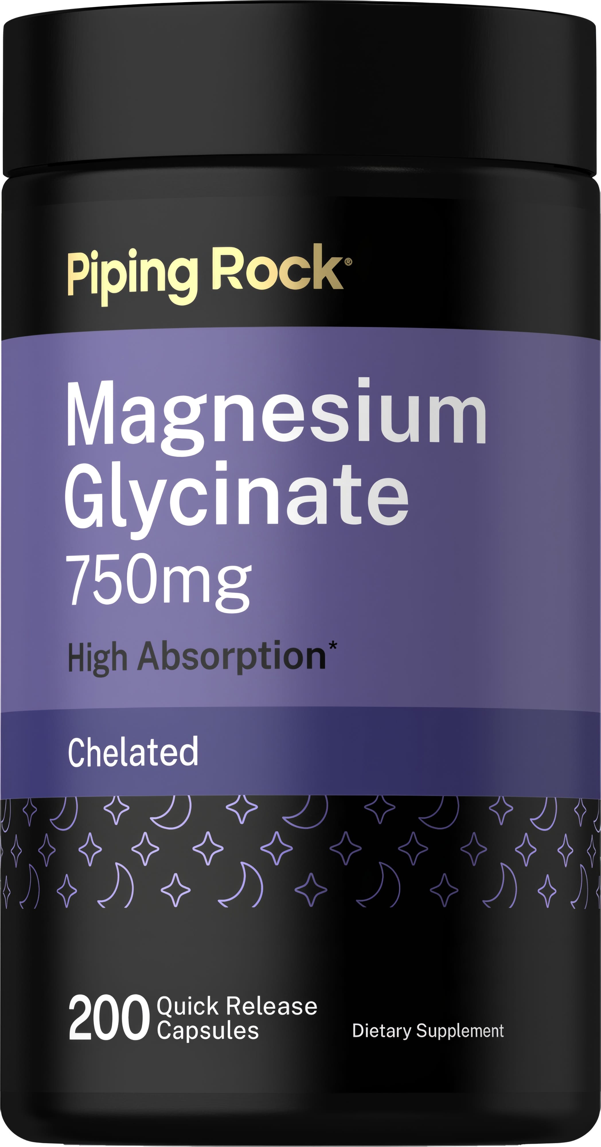 Magnesium Glycinate, 750 mg, 200 Quick Release Capsules
