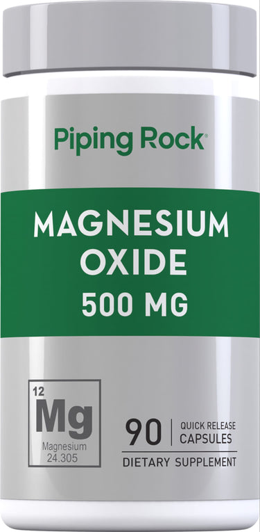 Magnesium Oxide, 500 mg, 90 Quick Release Capsules