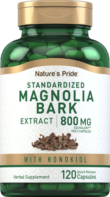 Magnolia Bark (Honokiol), 800 mg (per serving), 120 Quick Release Capsules