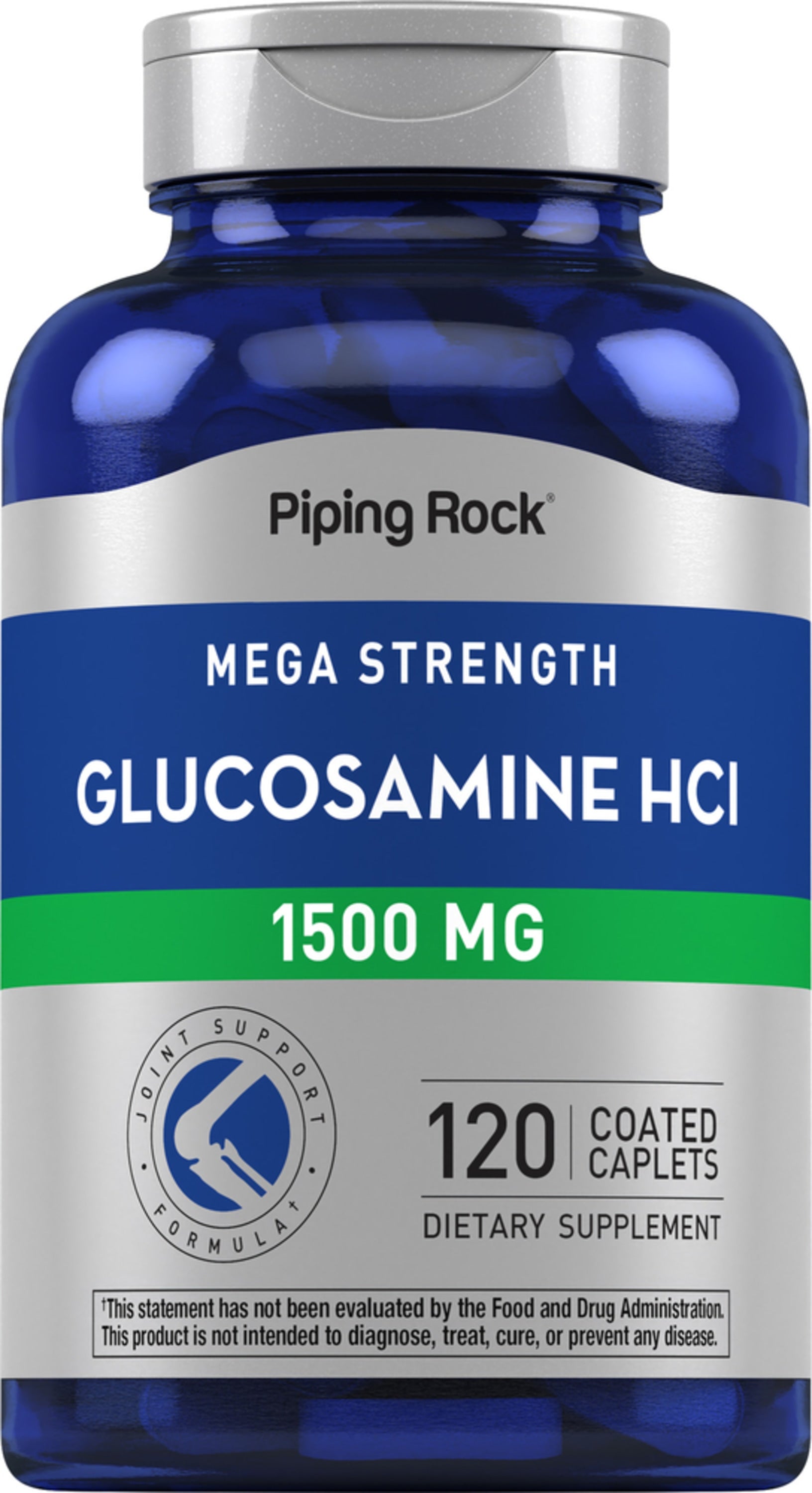 Mega Glucosamine HCI, 1500 mg, 120 Coated Caplets