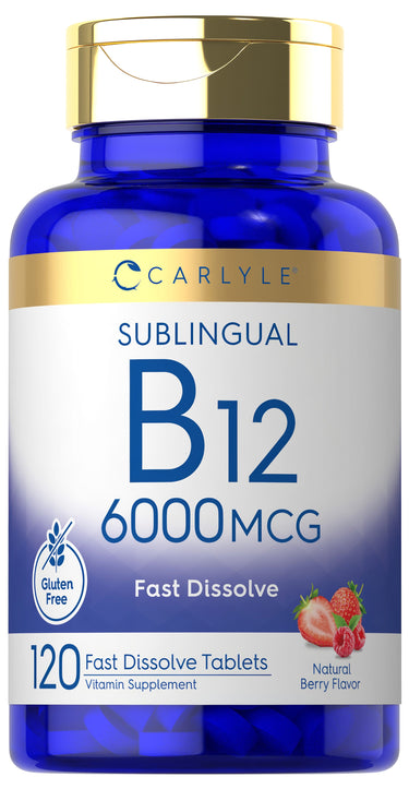 Methylcobalamin B-12 (Sublingual) (Natural Berry), 6000 mcg, 120 Fast Dissolve Tablets