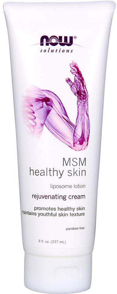 Now Solutions MSM Healthy Skin Liposome Lotion, rejuvenating cream, 8 fl. oz. (237 mL), paraben free.