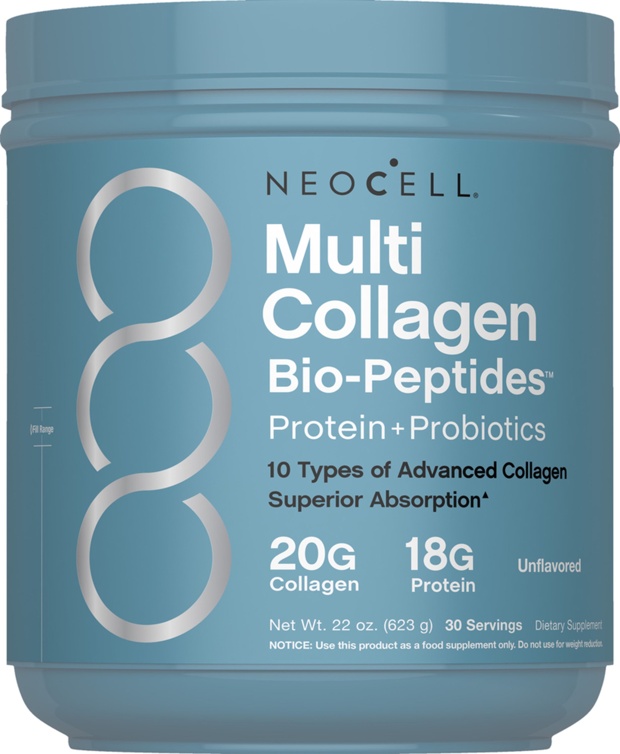 Multi Collagen Advanced Bio-Peptides, 22 oz (623 g) Powder