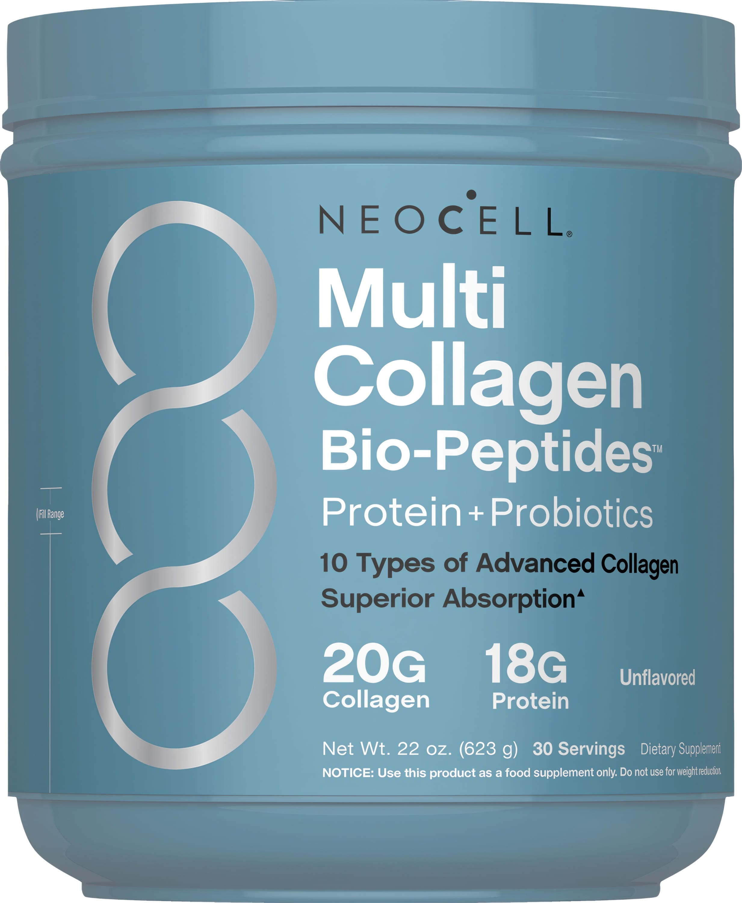 Multi Collagen Advanced Bio-Peptides, 22 oz (623 g) Powder