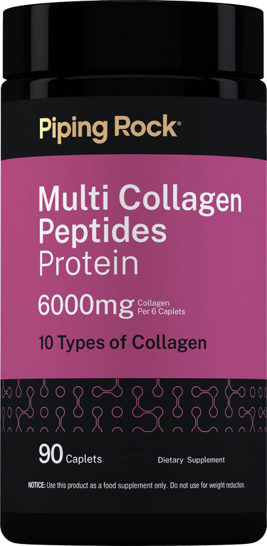 Multi Collagen Peptides Protein, 6000 mg, 90 Caplets