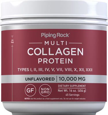 Multi Collagen Protein Powder, 10,000 mg (per serving), 16 oz (454 g) Bottle