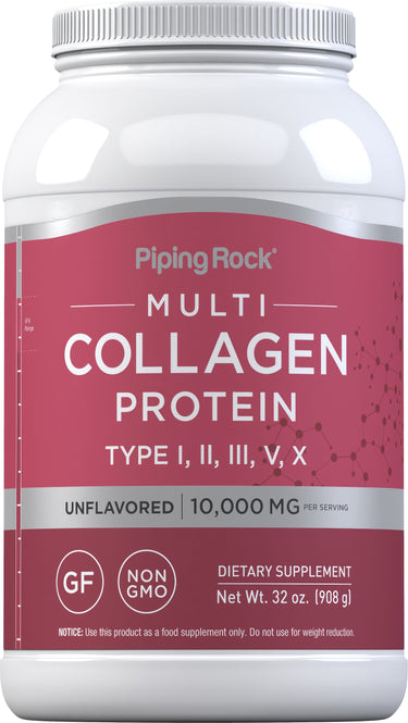 Multi Collagen Protein Powder, 10,000 mg (per serving), 32 oz (908 g) Bottle