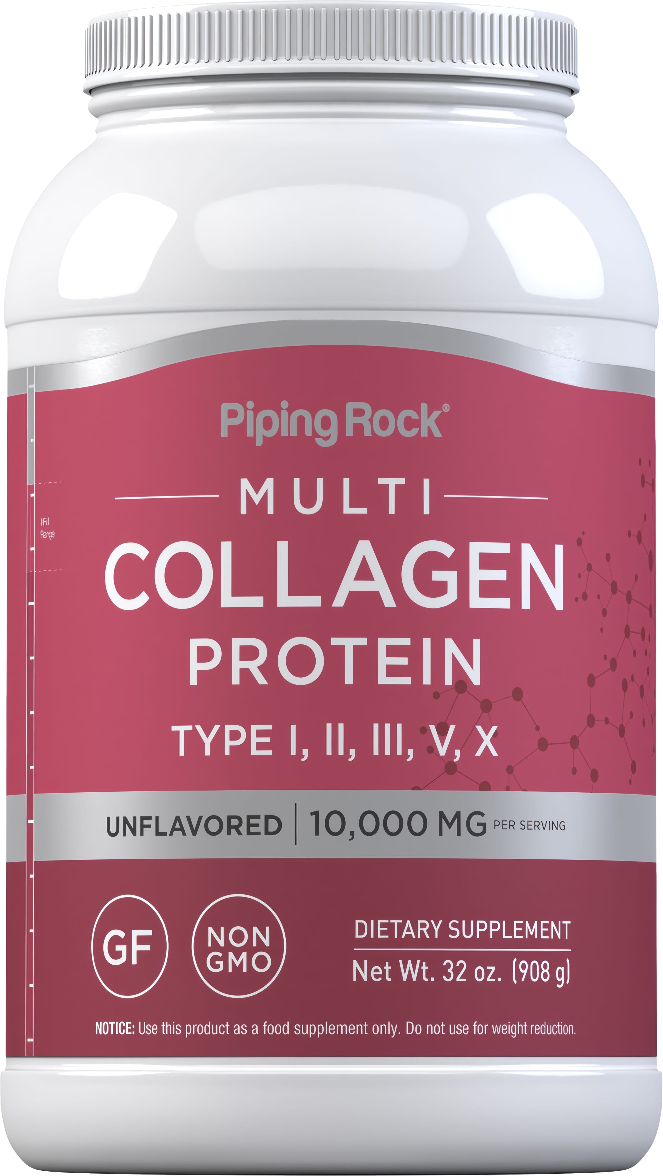 Multi Collagen Protein Powder, 10,000 mg (per serving), 32 oz (908 g) Bottle