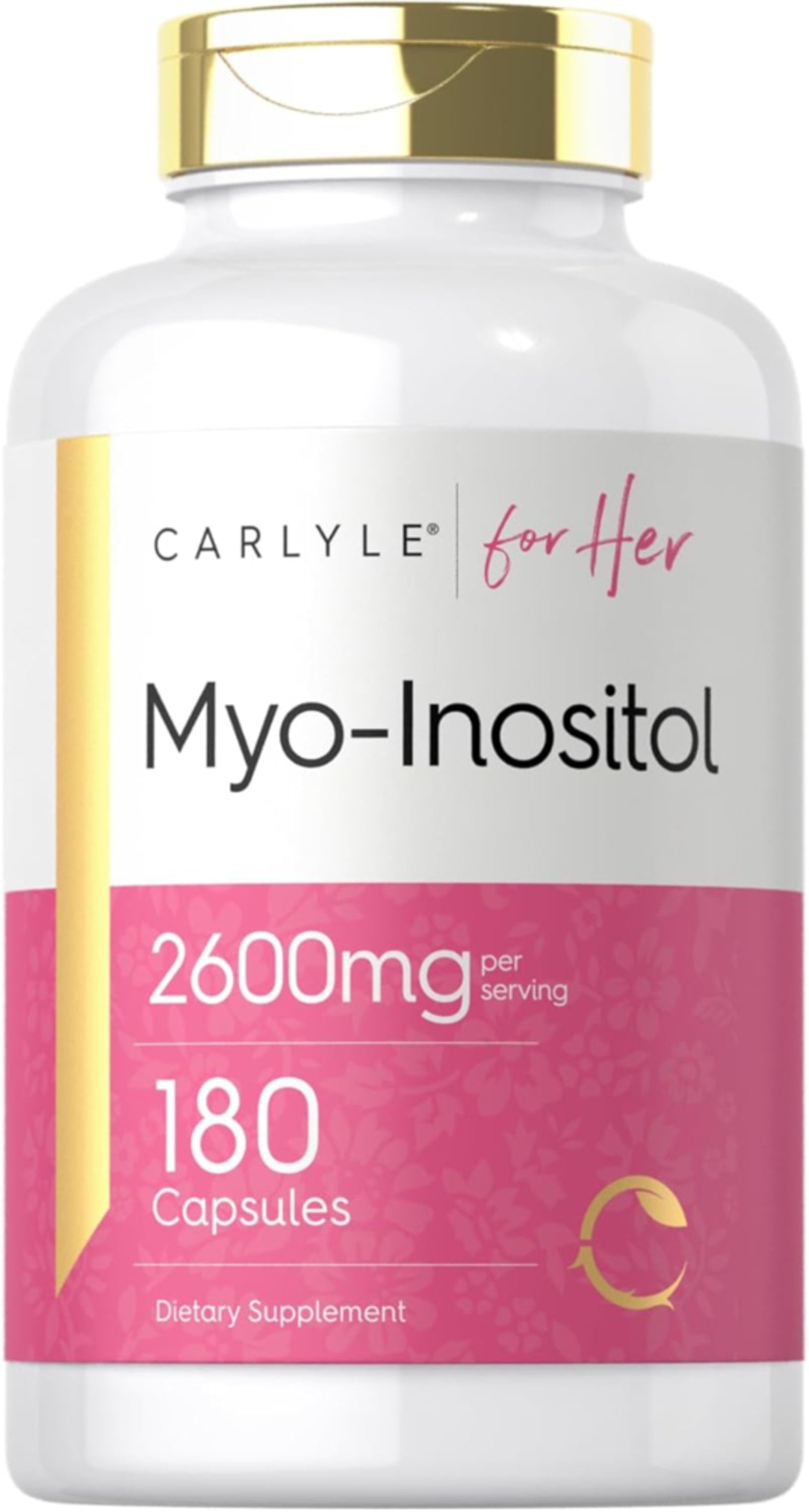 Myo-Inositol, 2600 mg (per serving), 180 Quick Release Capsules