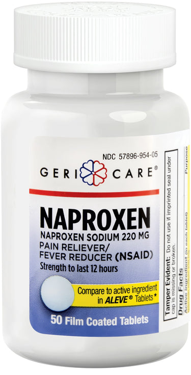 Naproxen Sodium 220 mg, Compare to Aleve , 50 Coated Tablets