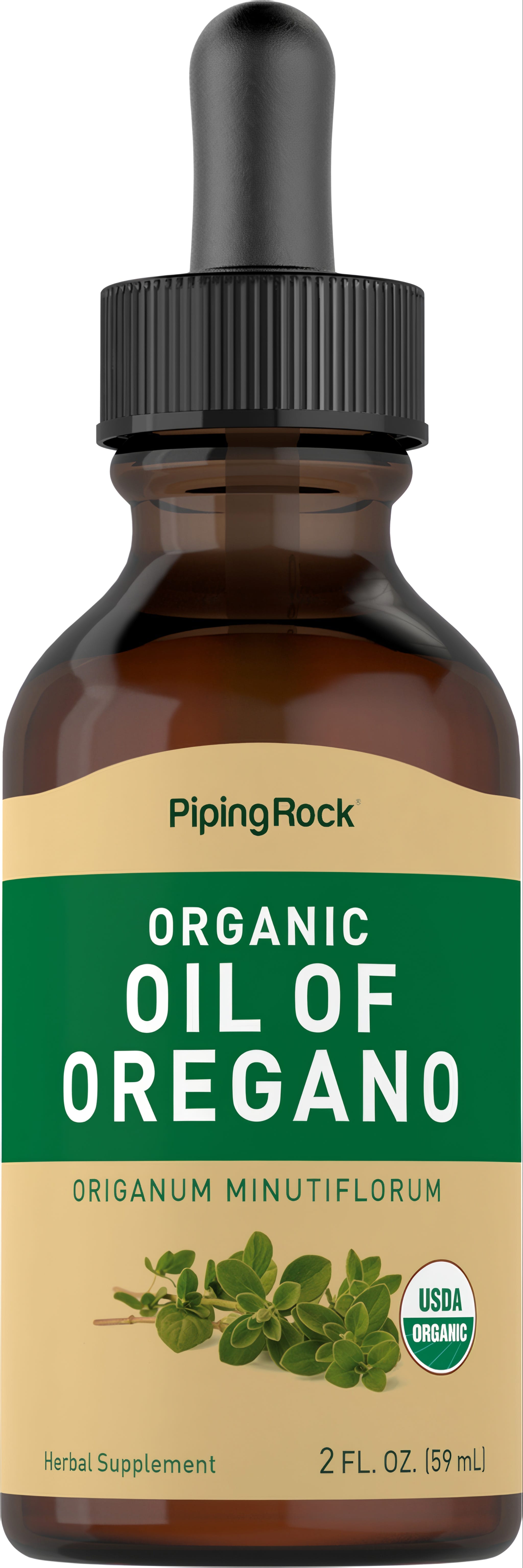 Organic Oil of Oregano liquid herbal supplement, Origanum Minutiflorum, USDA Organic, 2 FL. OZ. (59 mL).
