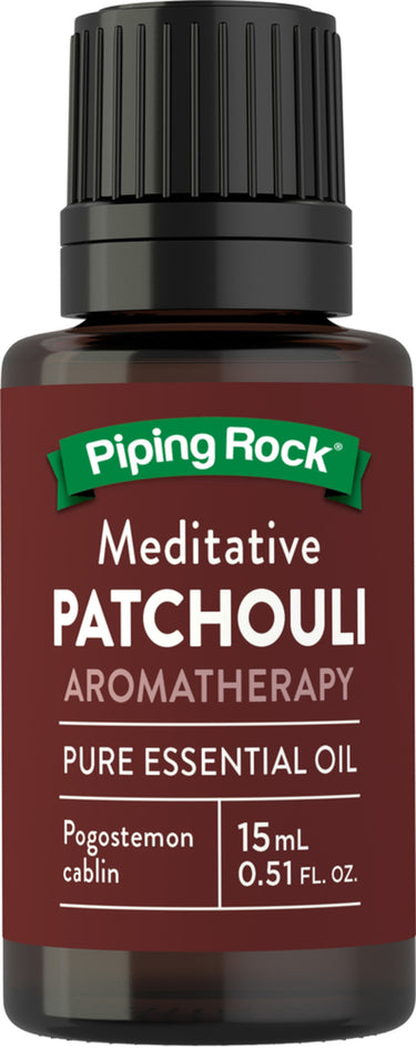 Patchouli Pure Essential Oil, 1/2 fl oz (15 mL) Dropper Bottle