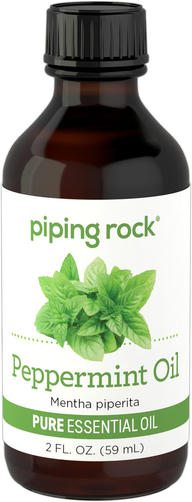 Peppermint essential oil bottle, 2 fl. oz. (59 mL).