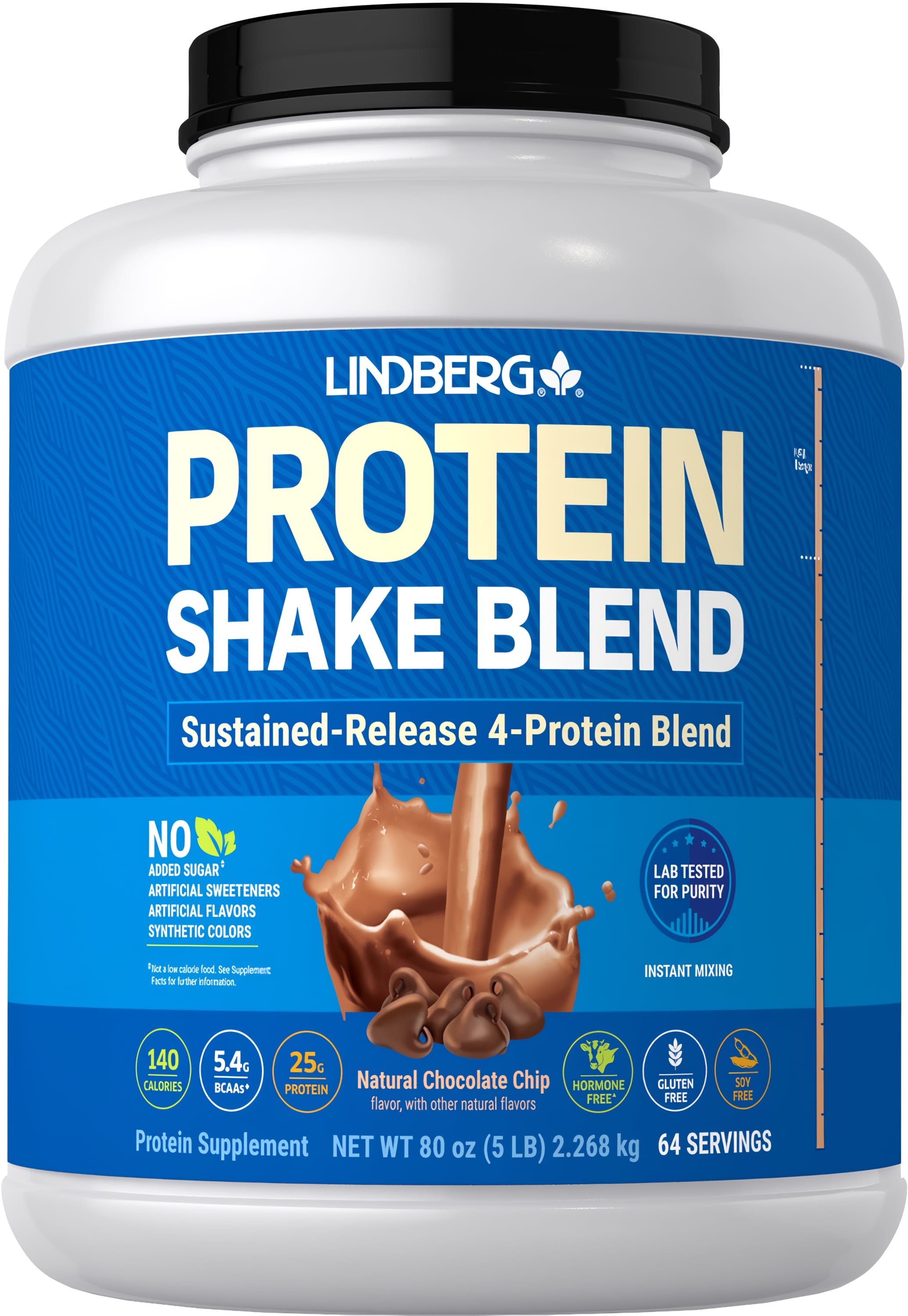 Protein Blend Shake (Natural Chocolate Chip), 5 lb (2.268 kg) Bottle