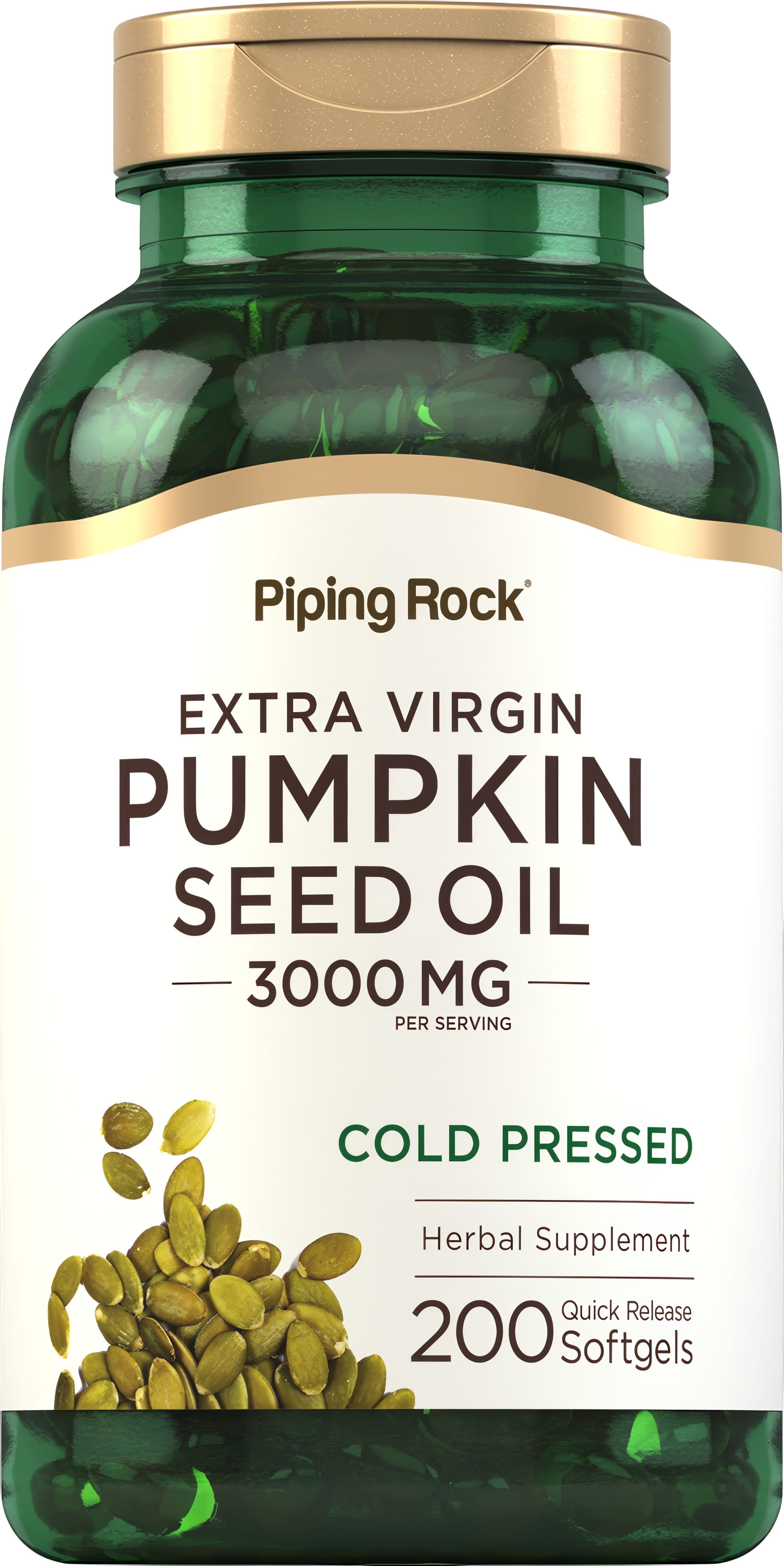 Pumpkin Seed Oil 1000mg With Saw Palmetto – 300 Softgels – Prostate & Hair Health