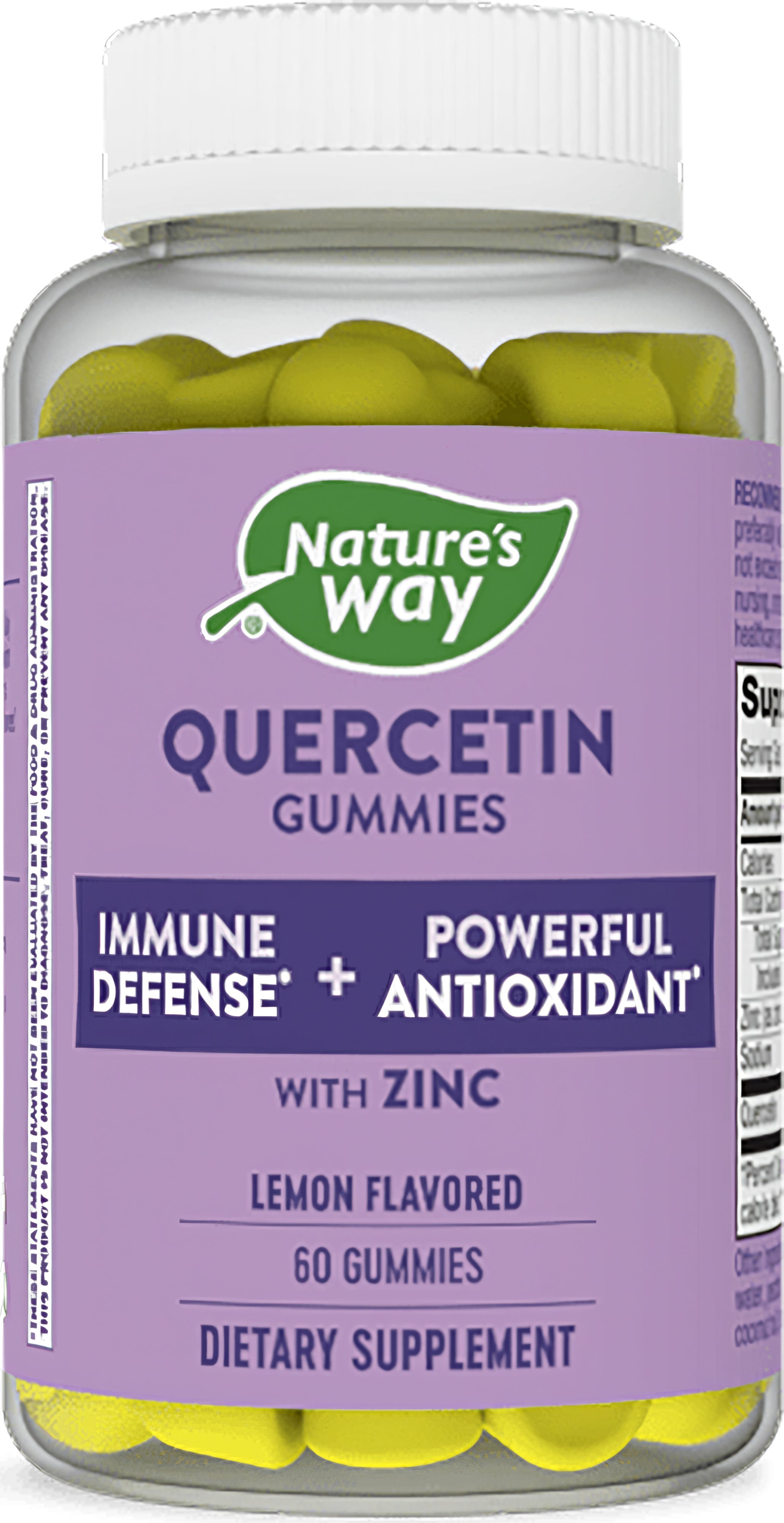 Quercetin + Zinc (Lemon) Gummies, 60 Gummies