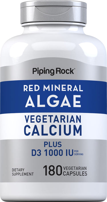 Red Mineral Algae (Aquamin Plant Based Calcium), 180 Vegetarian Capsules