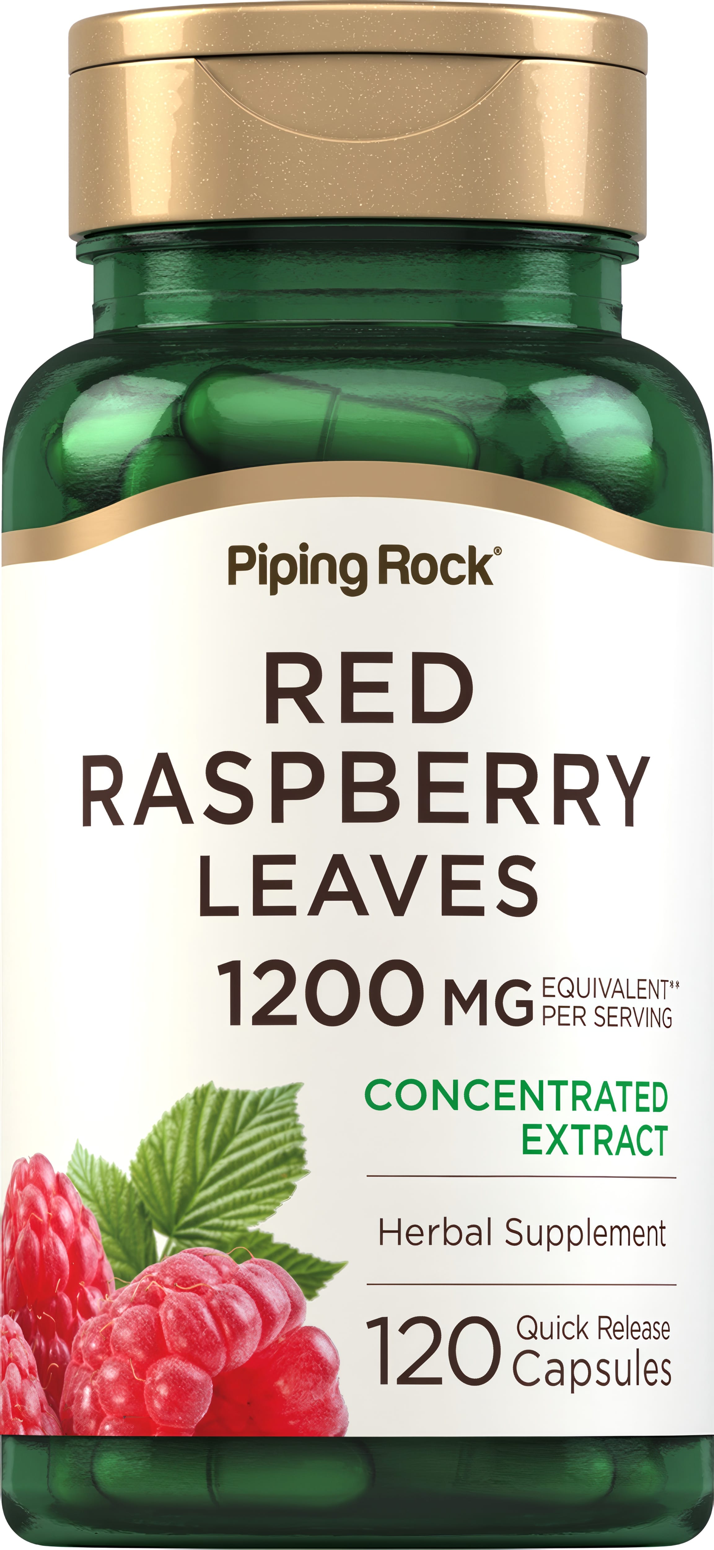 Red Raspberry Leaves, 1200 mg (per serving), 120 Quick Release Capsules