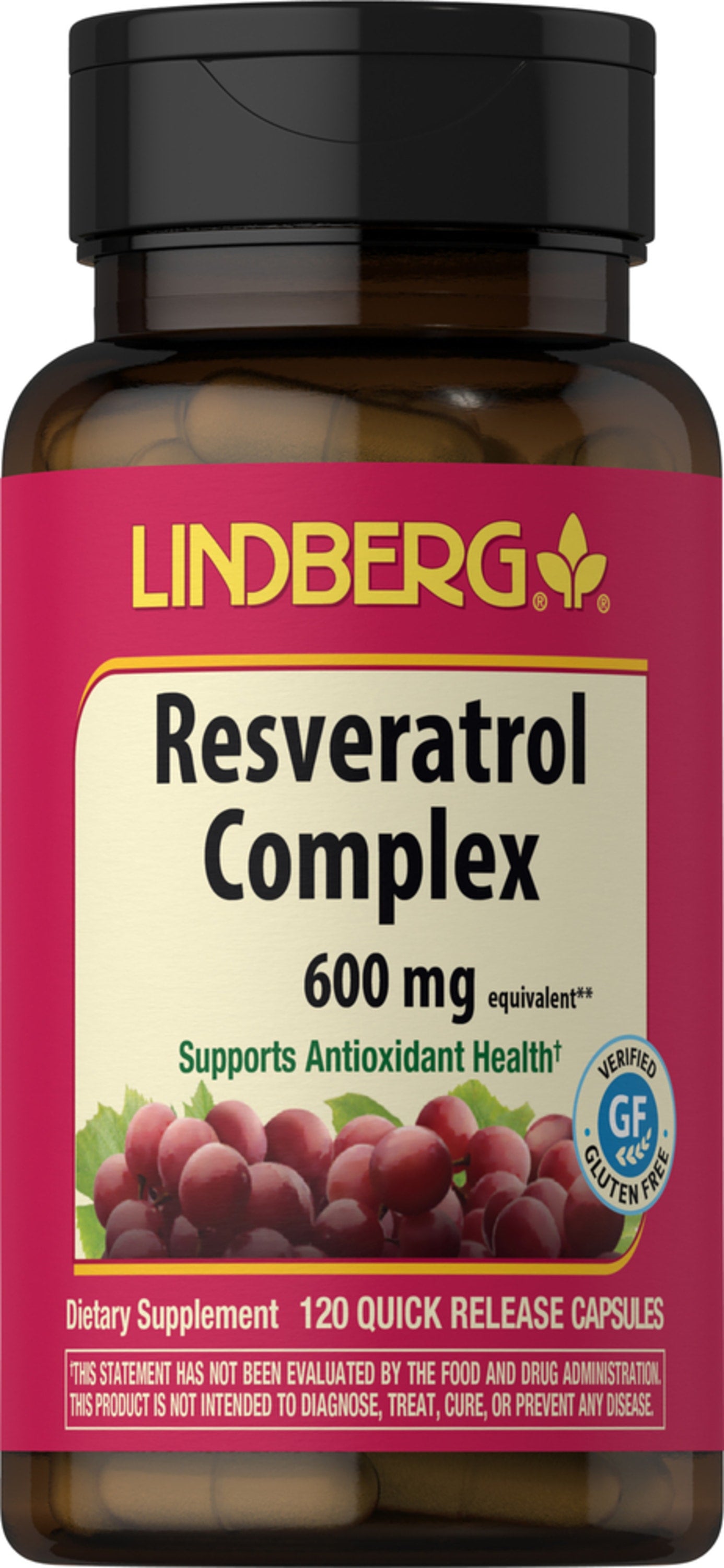 Resveratrol, 100 mg, 120 Quick Release Capsules