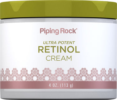 Retinol Cream (Ultra Potent Vitamin A Cream), 400,000 IU per Jar IU, 4 oz (113 g) Jar