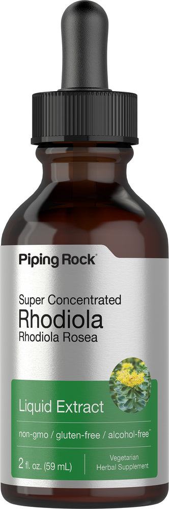 Super Concentrated Rhodiola Rosea Liquid Extract, 2 fl. oz. (59 mL), non-gmo, gluten-free, alcohol-free, Vegetarian Herbal Supplement.