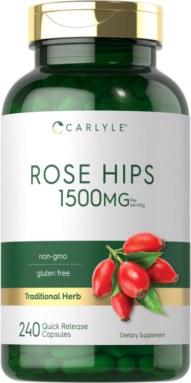 Rose Hips, 1500 mg (per serving), 240 Quick Release Capsules