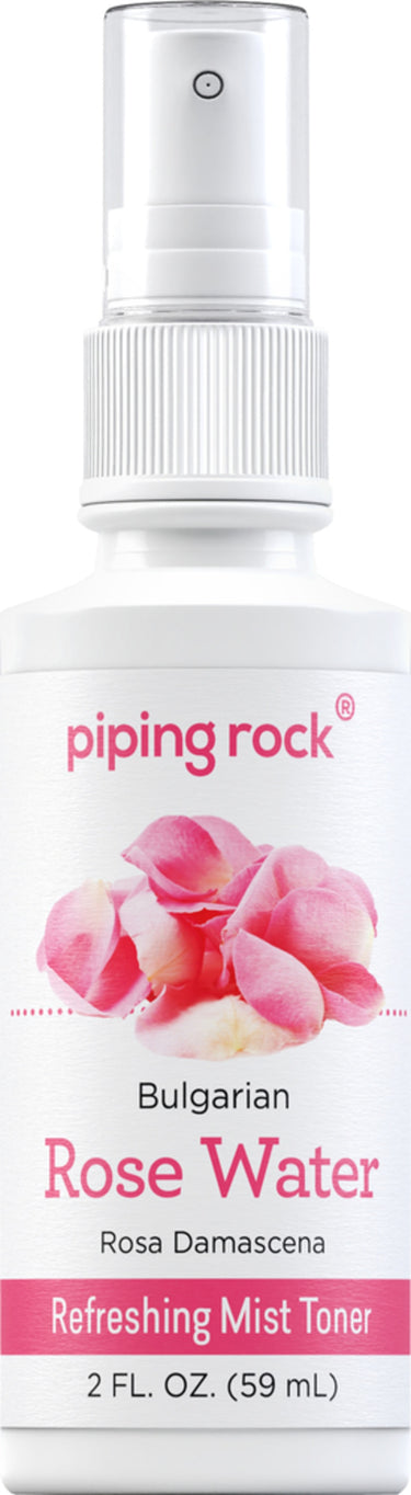 Bulgarian Rose Water Refreshing Mist Toner, 2 FL. OZ. (59 mL) bottle.