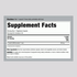 Image of 7-KETO 100MG 60 VegCaps Supplement Facts panel.