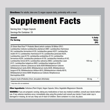 Daily Digestive Probiotic - 50 Billion CFU