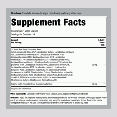 Daily Digestive Probiotic - 30 Billion CFU