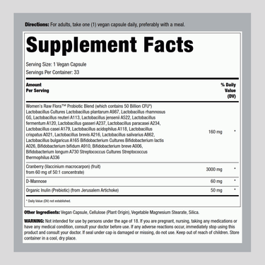 Women's Care Probiotic - 50 Billion CFU