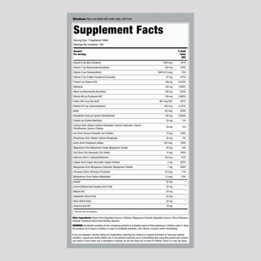 Mega One Multi With Iron (Prolonged Release), 180 Vegetarian Tablets