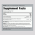 Supplement Facts panel displaying ingredients and nutritional information for ADK 150 Softgels.