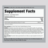 Supplement Facts panel for Guarana 1600 mg capsules, 120 count.