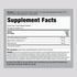 Supplement Facts panel for CoQ10 with Red Yeast Rice 100 capsules.