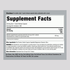 Supplement Facts for Banaba Extract with 2% Corosolic Acid, 600 mg, 200 count.