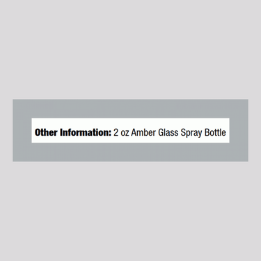 Spray Bottle, 2 fl oz (59 mL) Glass Amber, Spray Bottle