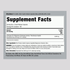Image of Supplement Facts panel showing Cordyceps Sinensis 2000 mg, 200 Capsules.