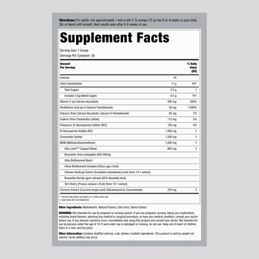 Glucosamine, Chondroitin, Turmeric & MSM Powder UltraJoint, 1 lb (454 g) Bottle