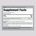 Supplement Facts panel for Butchers Broom 1250mg Capsules, 120-count.