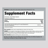 Supplement Facts panel for 16,000 mg Grapeseed Capsules, 90 count.