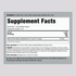 Image of Supplement Facts panel showing details for Hibiscus flower 1100 mg, 120 capsules.