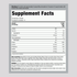 Supplement Facts panel for MuscleFit Protein Vanilla Ice Cream 2lb, detailing ingredients and nutritional information.