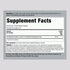 Supplement Facts panel displaying details for Serrapeptase 120,000 IU, 120 capsules.