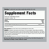 Image of the Supplement Facts panel for Melissa (Lemon Balm) 2400 mg, 200 capsules.