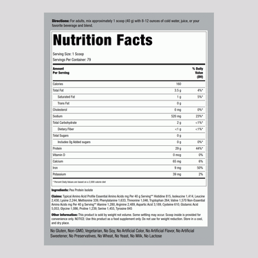 Pea Protein Powder (Non-GMO), 7 lbs (3.17 kg) Bottle